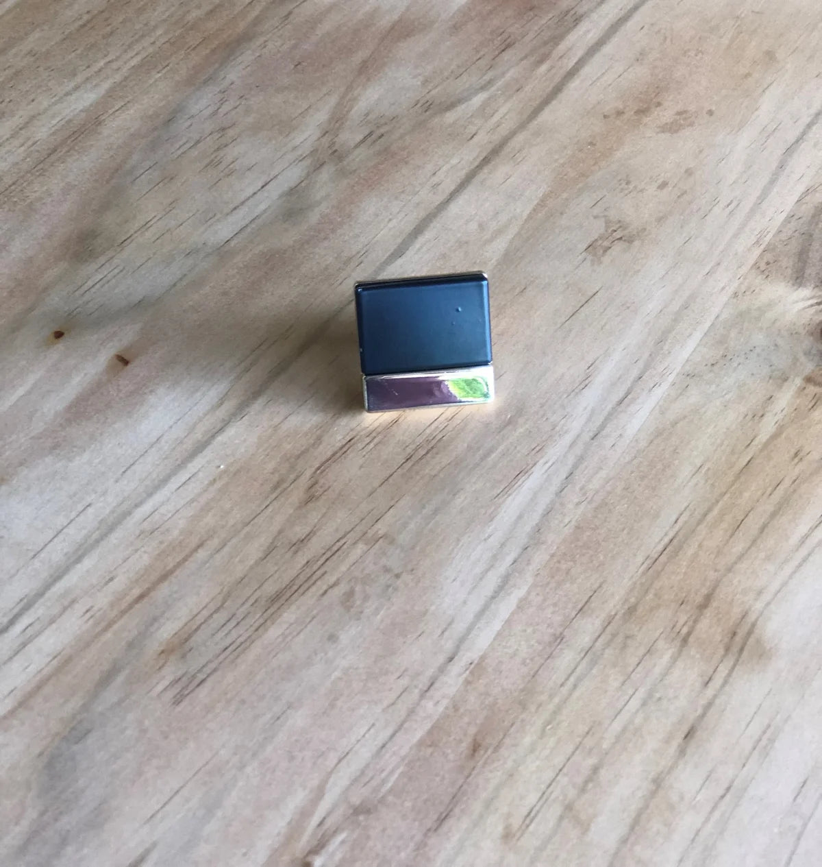 Black & Gold Square Knob